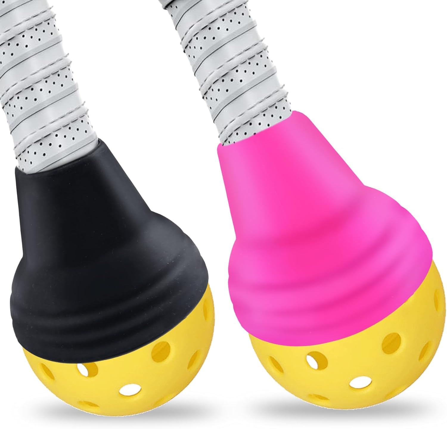 2Pcs Pickleball Ball Retriever Silicone Pickleball Ball Picker Pickleball Grabber Universal Pickleball Upper Suction Cup Pickleball Accessories Fits All Standard Paddles