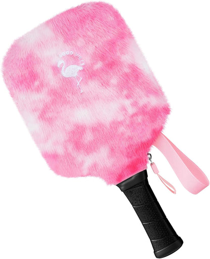 Pickleball Paddle Cover, Pickleball Paddle Case, Pickleball Paddle Covers for Paddle Protect, Bear Flamingo Pickleball Cover with Zipper, Pickleball Gift