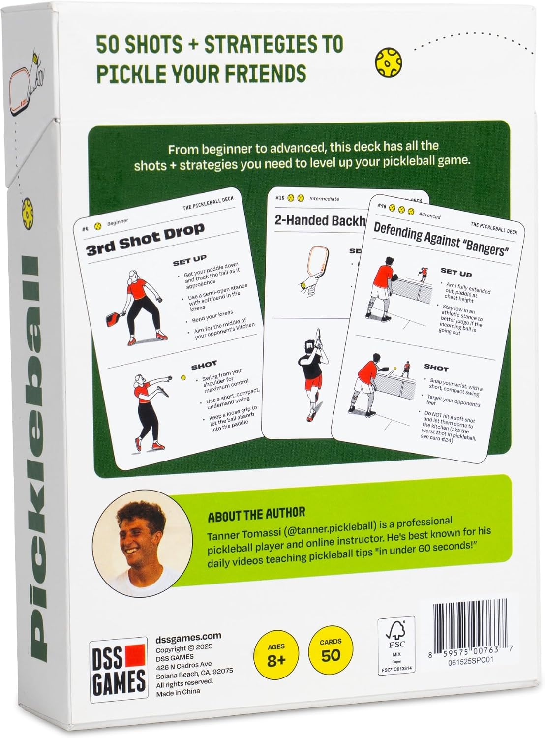 The Pickleball Deck | 50 Shots + Strategy Cards | Pickleball Gifts