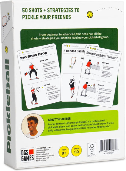 The Pickleball Deck | 50 Shots + Strategy Cards | Pickleball Gifts