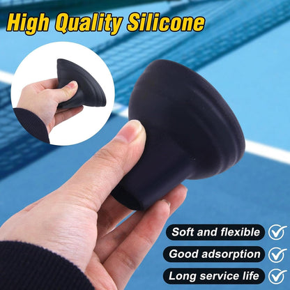 2Pcs Pickleball Ball Retriever Silicone Pickleball Ball Picker Pickleball Grabber Universal Pickleball Upper Suction Cup Pickleball Accessories Fits All Standard Paddles