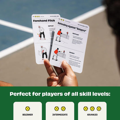 The Pickleball Deck | 50 Shots + Strategy Cards | Pickleball Gifts