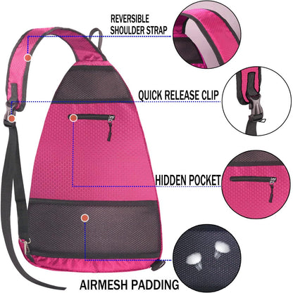 Pickleball Bag - Pickleball Bags for Women Men - Pickleball Backpack - Travel Pickleball Paddle Case, Pickle Ball Bag for Pickleball Paddle Tennis Racket, Protable Pickleball Sling Bag