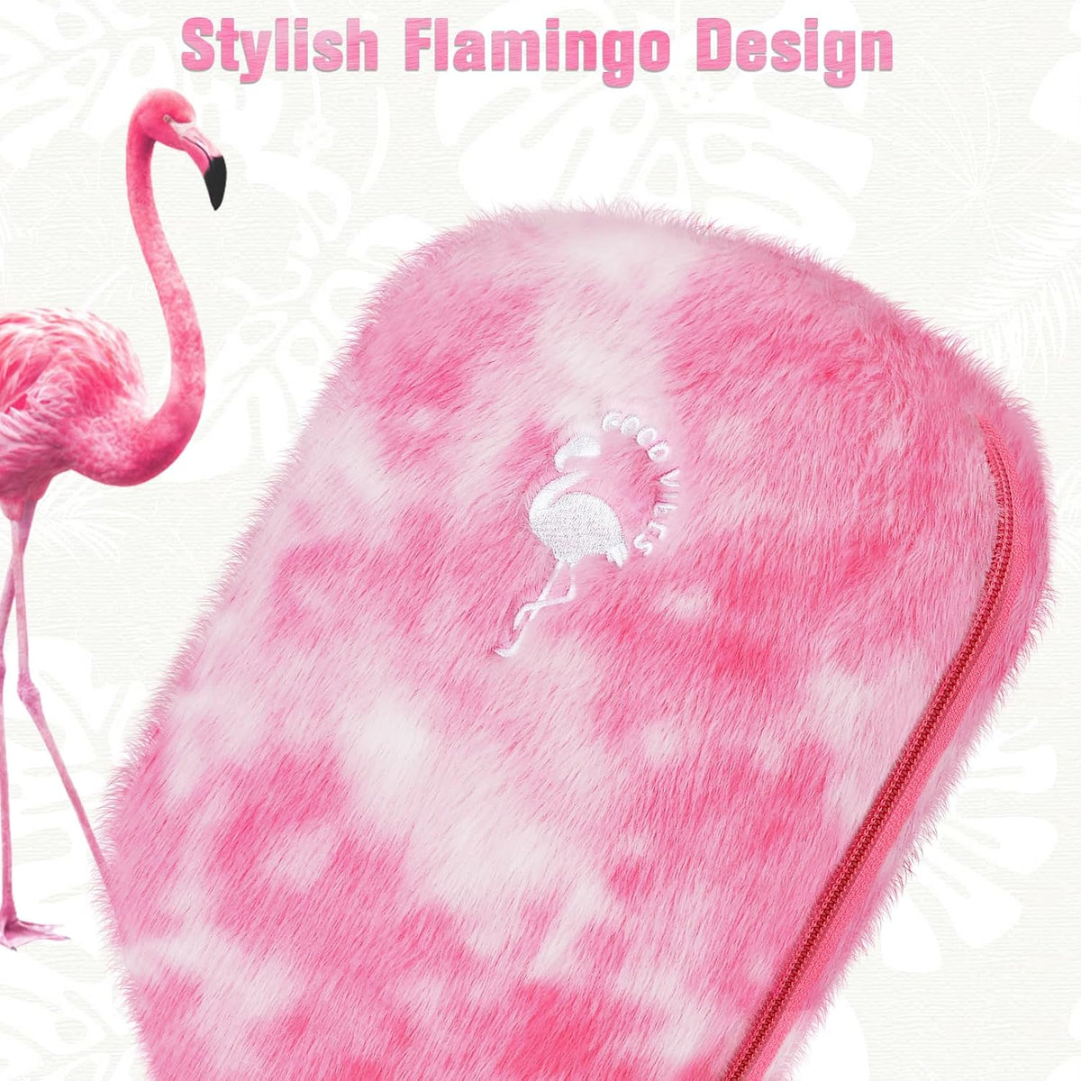 Pickleball Paddle Cover, Pickleball Paddle Case, Pickleball Paddle Covers for Paddle Protect, Bear Flamingo Pickleball Cover with Zipper, Pickleball Gift