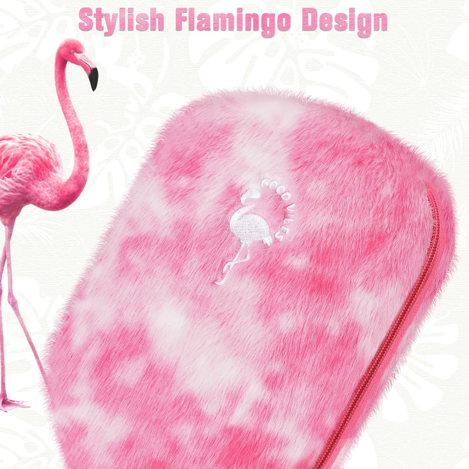Pickleball Paddle Cover, Pickleball Paddle Case, Pickleball Paddle Covers for Paddle Protect, Bear Flamingo Pickleball Cover with Zipper, Pickleball Gift