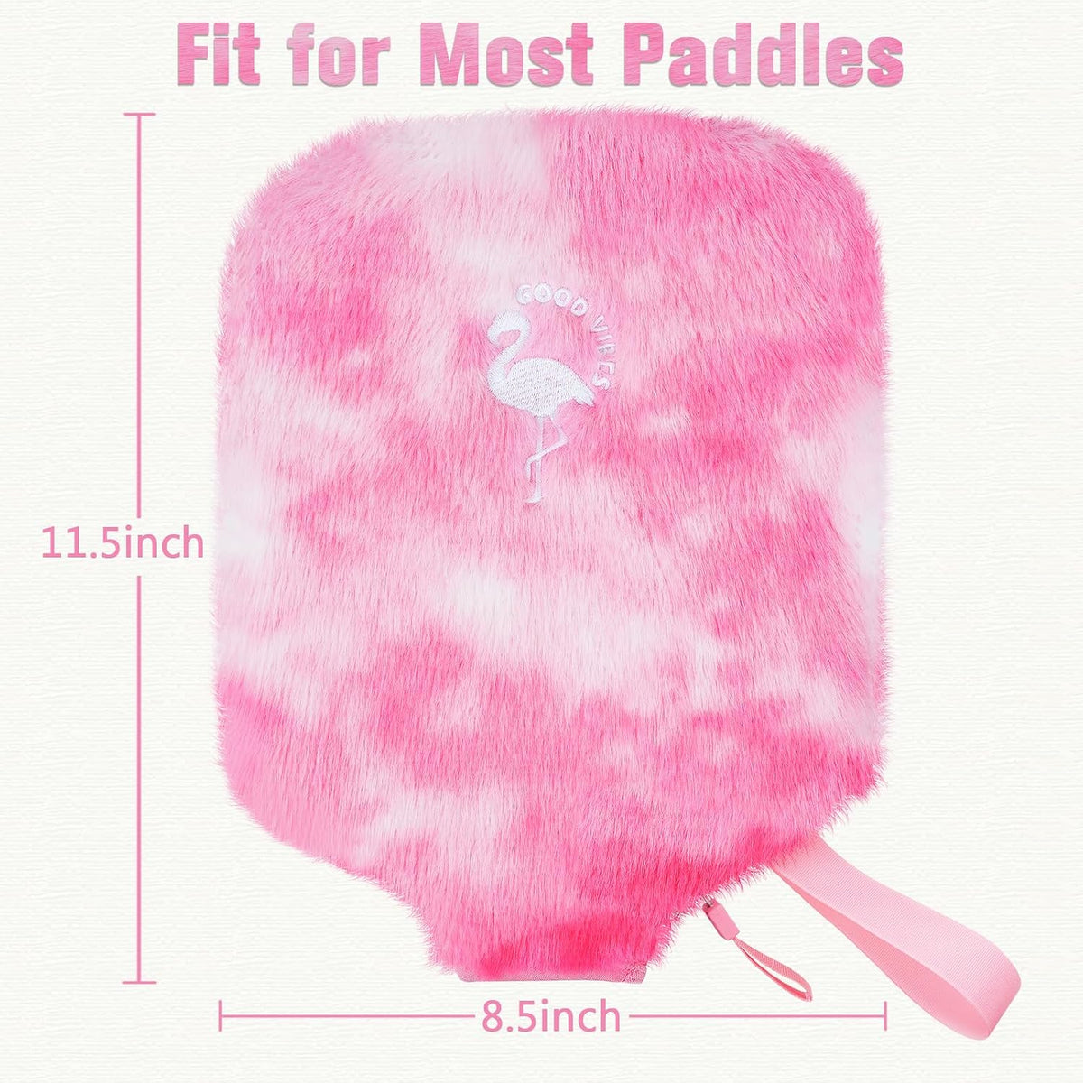 Pickleball Paddle Cover, Pickleball Paddle Case, Pickleball Paddle Covers for Paddle Protect, Bear Flamingo Pickleball Cover with Zipper, Pickleball Gift
