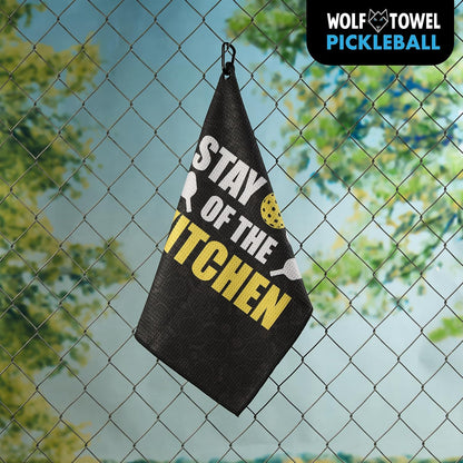 Pickleball Towel | Pickleball Gifts | Stay Out of the Kitchen | Sport Towel | Retirement Gift